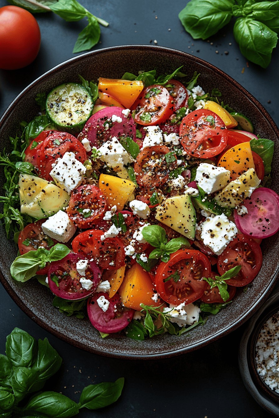 Salade Betteraves Rôties Avocat et Feta ingredients