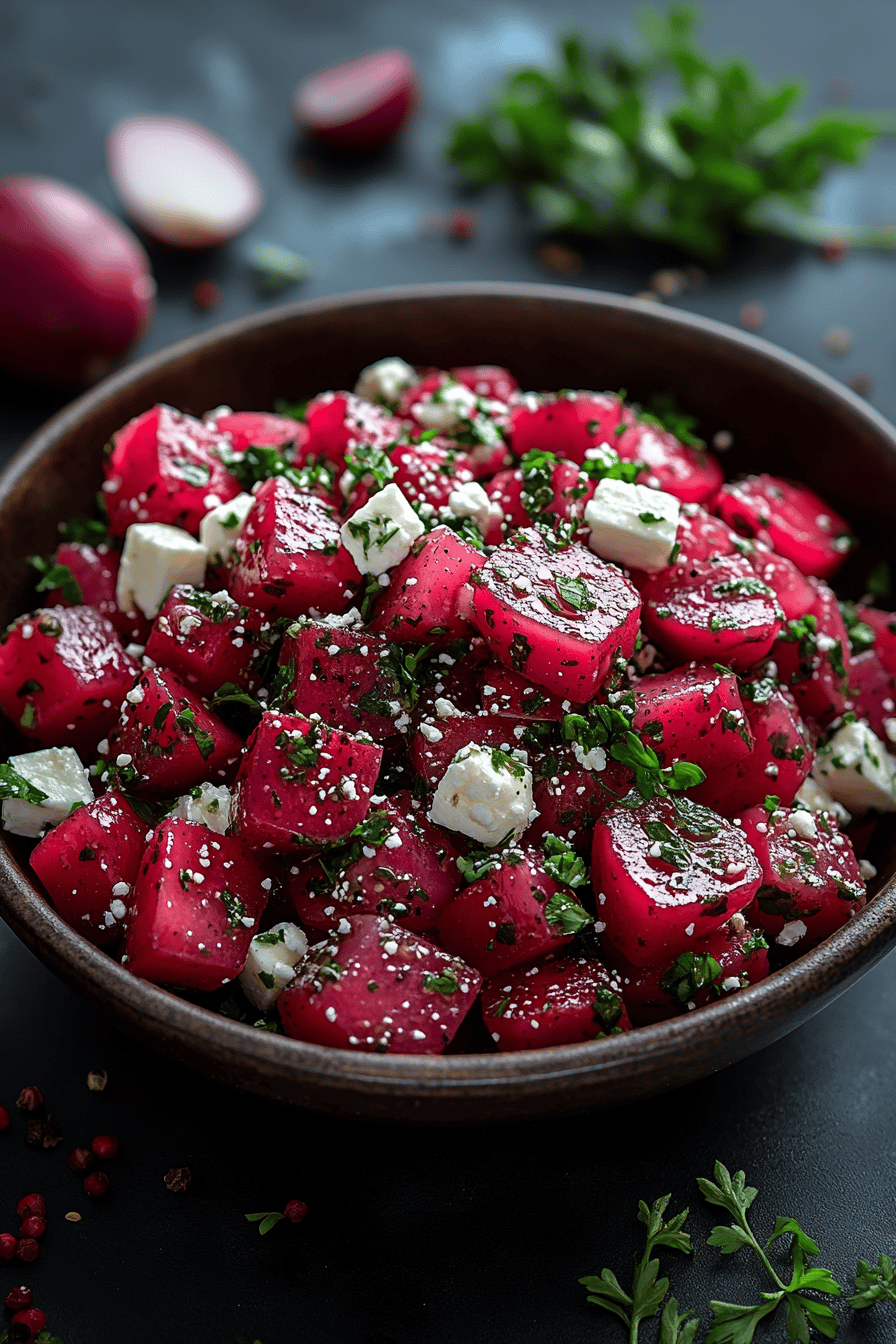 Salade Betteraves Rôties Avocat et Feta
