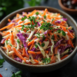 Salade Coleslaw au Yaourt et Raisins Secs