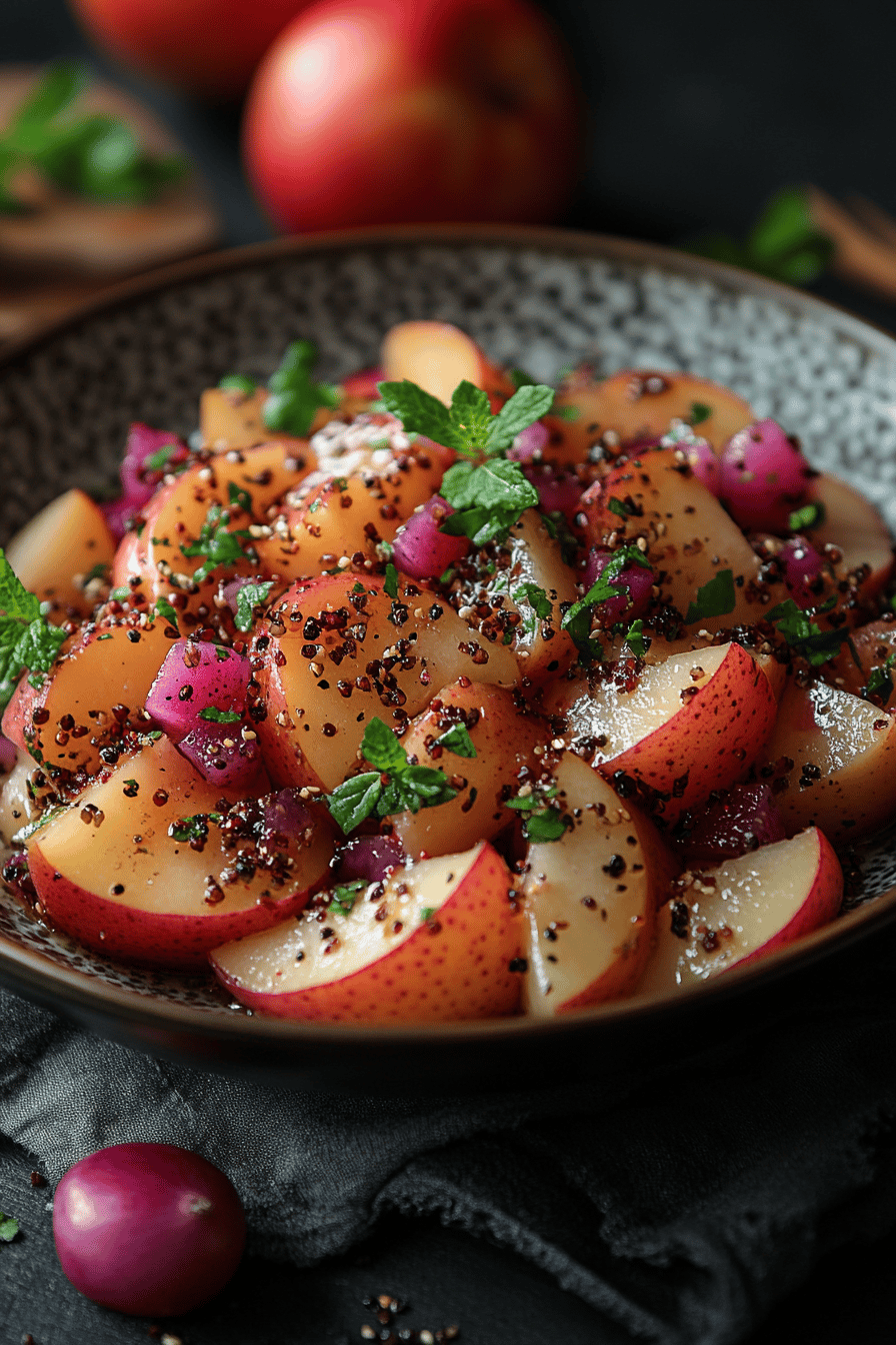 Salade Croquante de Chou Rouge et Pomme ingredients