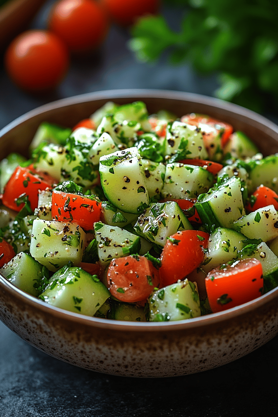Salade Grecque Concombre-Yaourt Fraîcheur Express ingredients