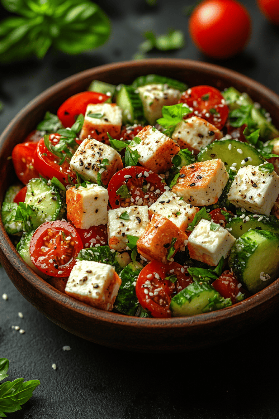 Salade Grecque Concombre-Yaourt Fraîcheur Express
