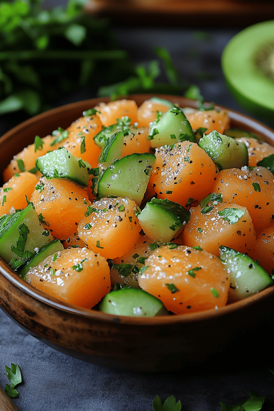 Salade Melon-Concombre Fraîcheur Estivale
