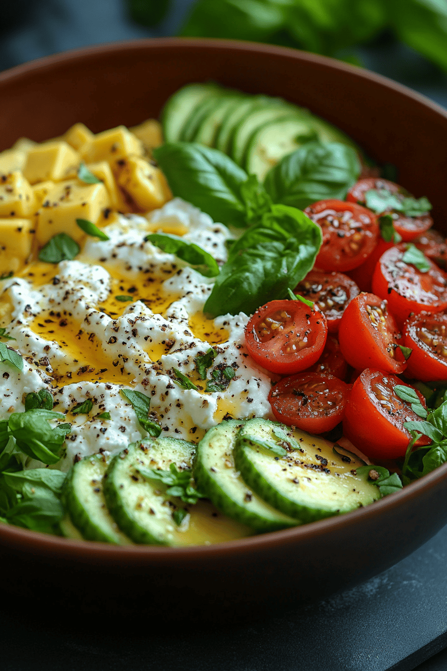 Salade Minceur à l'Avocat et Ricotta