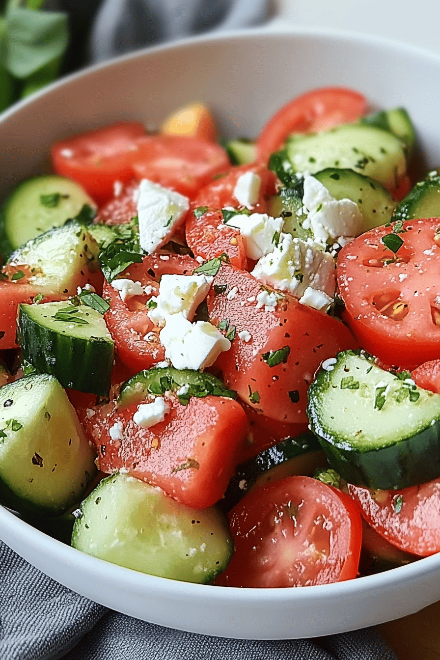 Salade Pastèque-Concombre: Un Délice Rafraîchissant