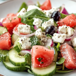 Salade Pasteque, Concombre et Feta