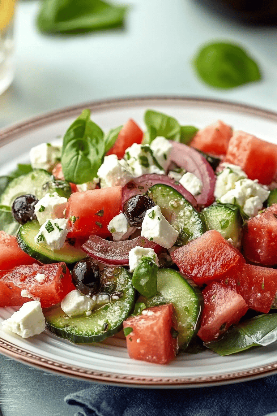 Salade Pasteque, Concombre et Feta ingredients