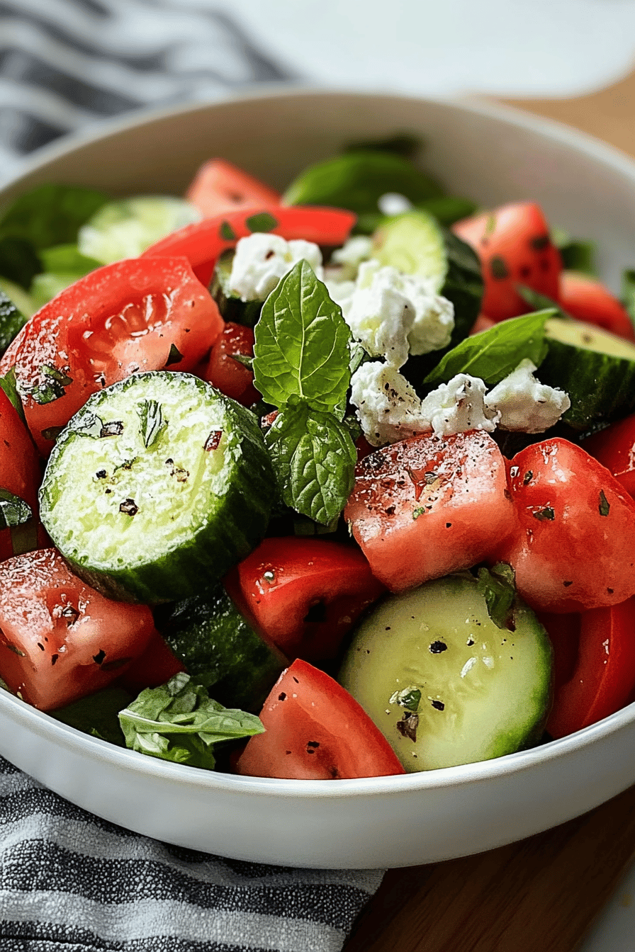 Salade Pastèque Rafraîchissante ingredients