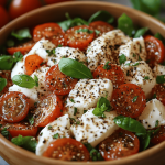 Salade Pêches-Mozzarella Entrée Estivale Chic