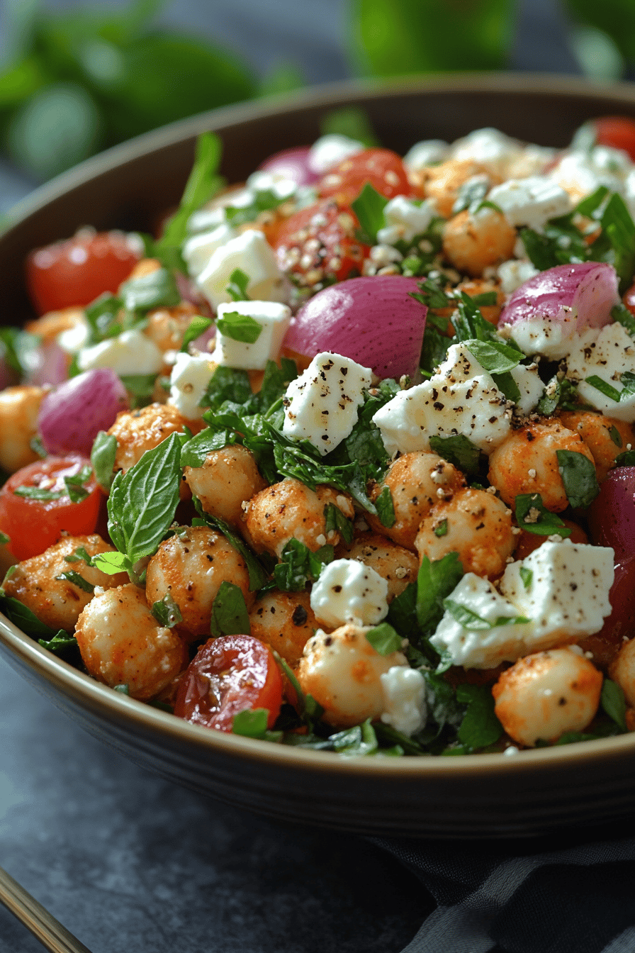 Salade Pois Chiches Concombre et Feta La Fraîcheur Attendue ingredients