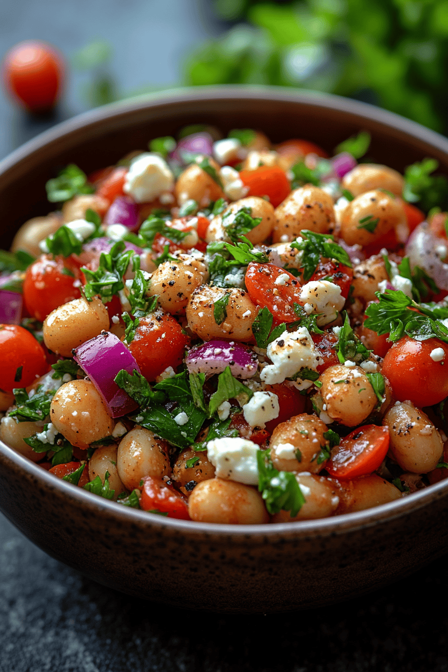 Salade Pois Chiches Concombre et Feta La Fraîcheur Attendue