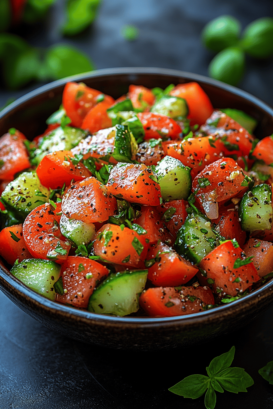 Salade de Concombre Estivale Fraîcheur et Saveurs