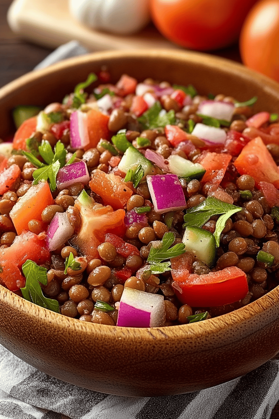Salade de Lentilles Corail: Idéale pour l'Été ingredients