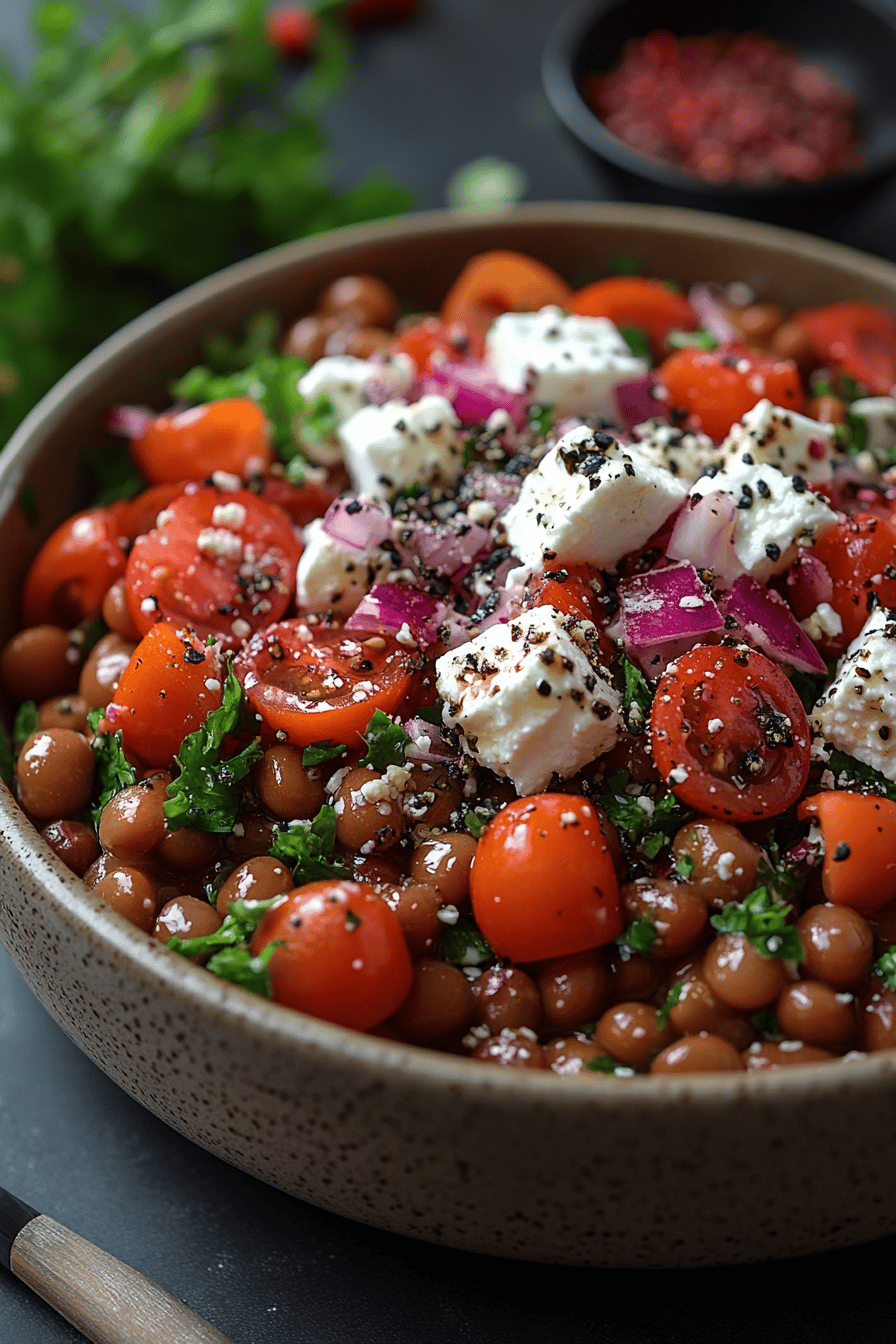 Salade de Lentilles à la Feta Fraîcheur et Couleurs