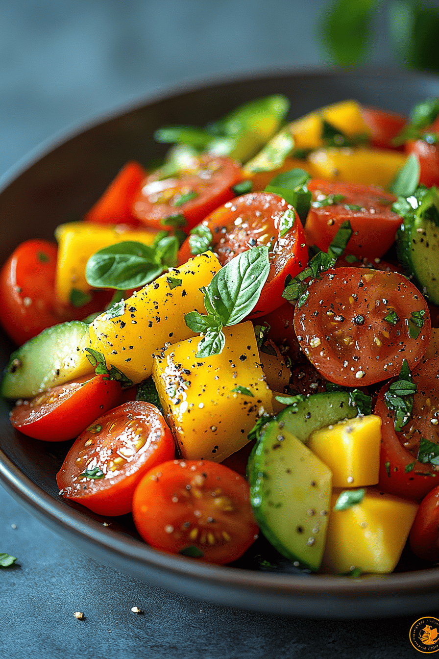 Salade de Maïs Tomate Avocat et Poivron