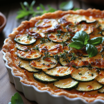 Tarte Courgette-Chèvre Recette Estivale Légère