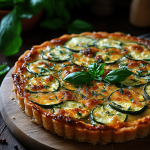 Tarte Courgettes Mozzarella Gourmandise Salée Craquante