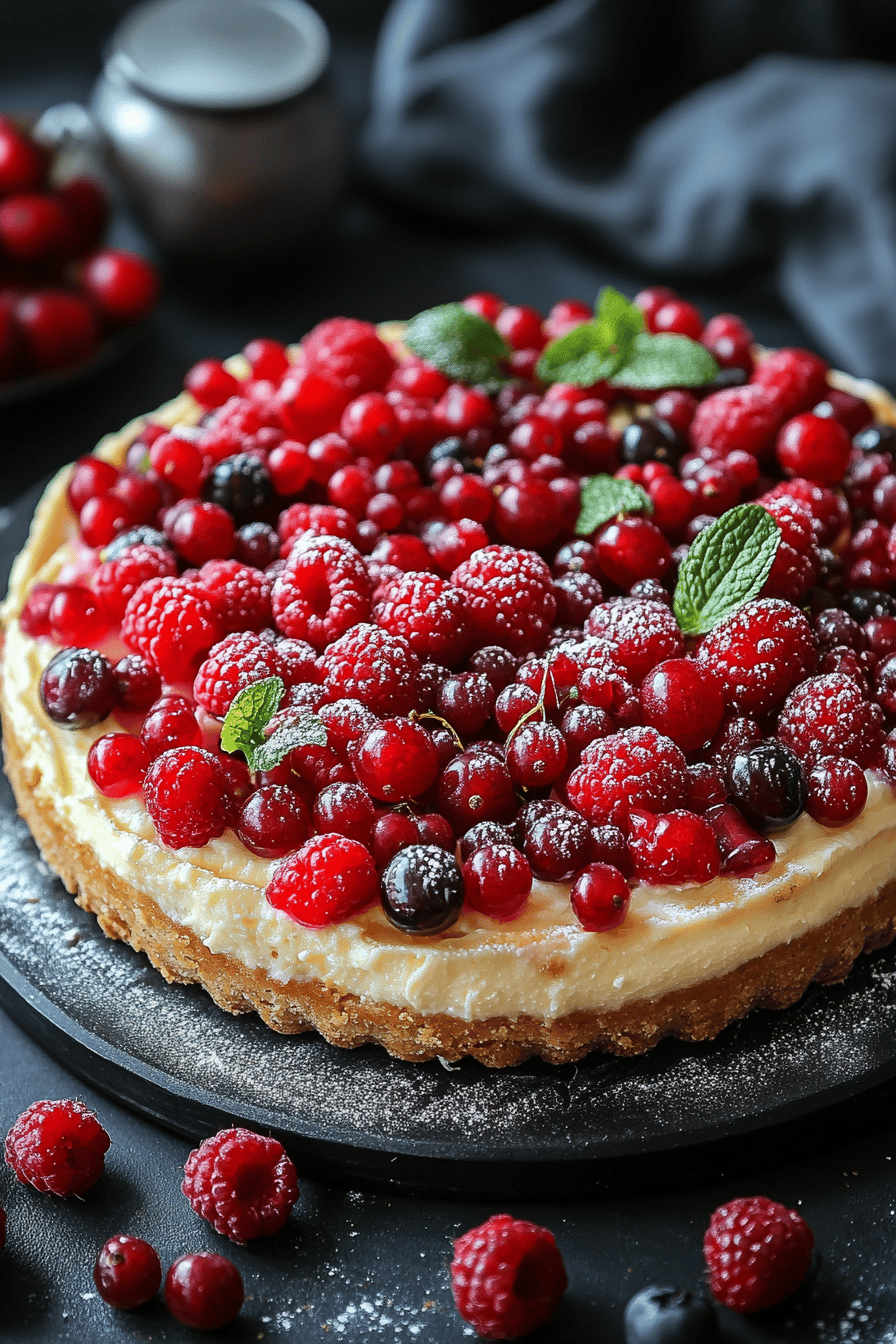 Tarte Couronne aux Fruits Rouges Un Dessert d'Été Éblouissant et Sans Stress ingredients