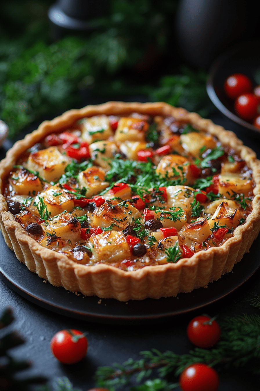 Tarte Couronne de Légumes Feuilletée