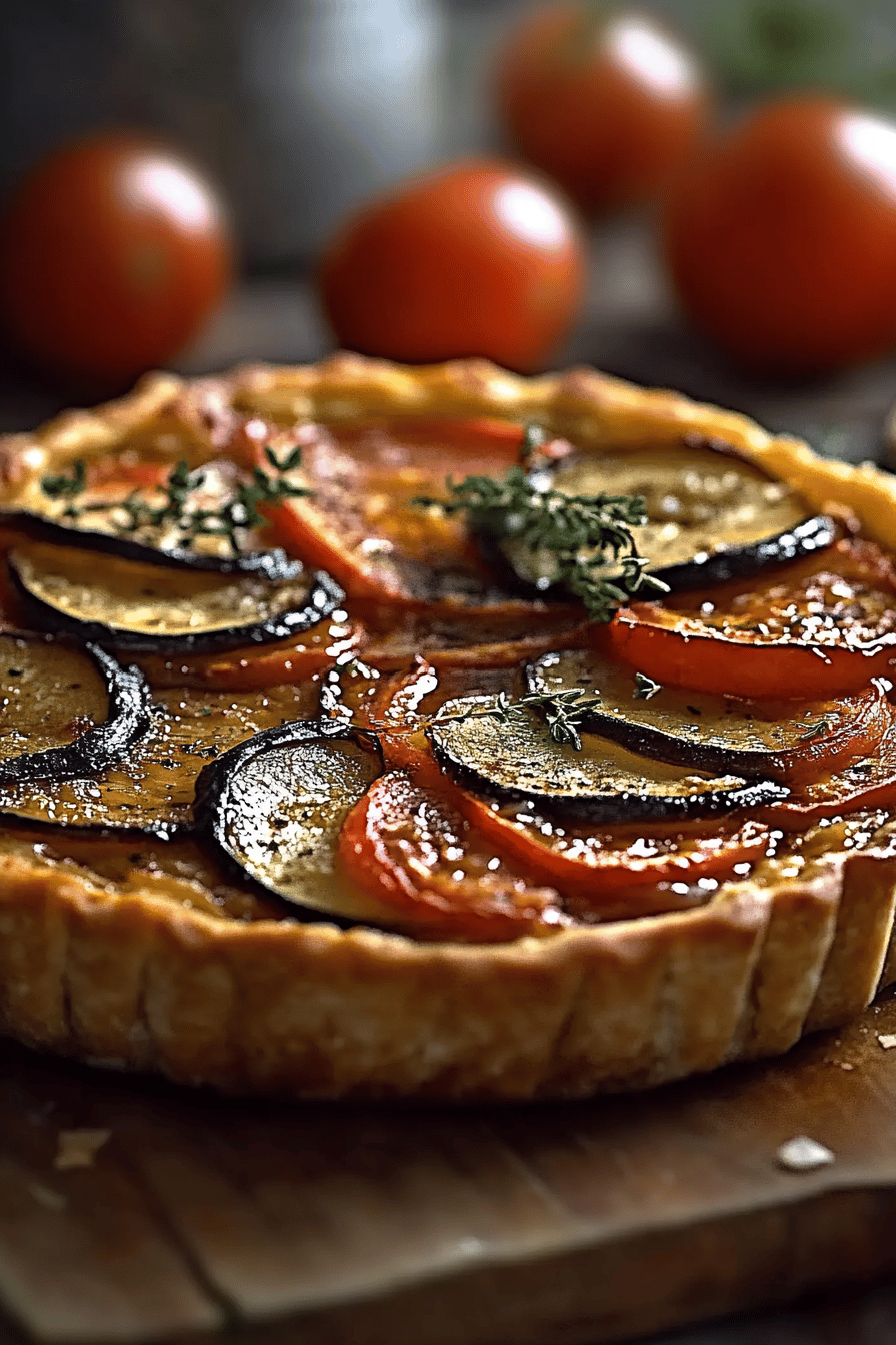 Tarte Fine Aux Légumes du Soleil: Saveurs Estivales Final Dish Presentation