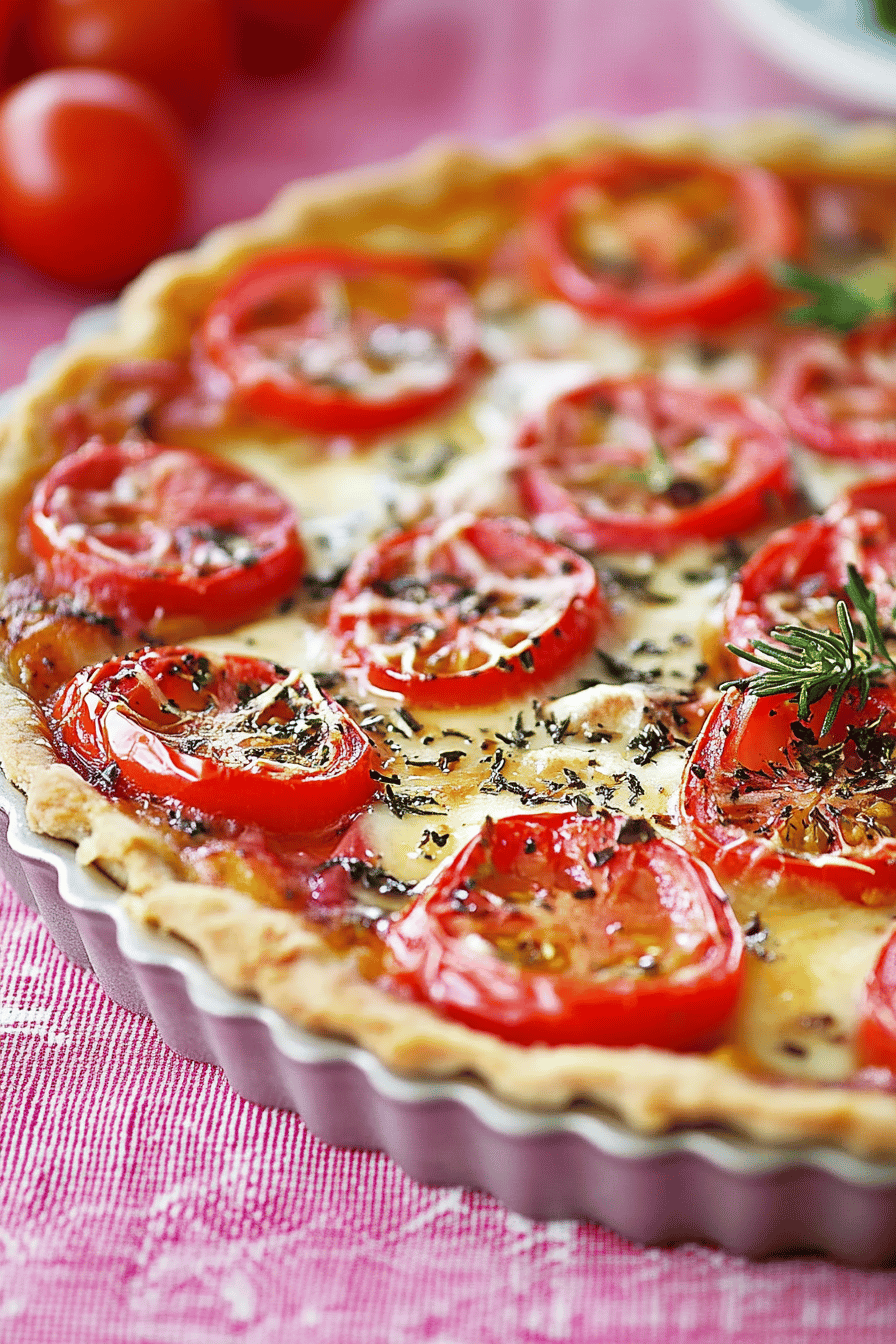 Tarte Fine Tomate-Mozza: Votre Recette Rapide d'Été Final Dish Presentation