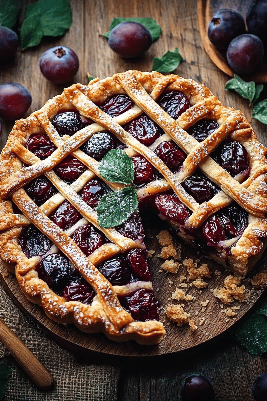 Tarte Quadrillée aux Prunes: Un Dessert Été Simple et Savoureux