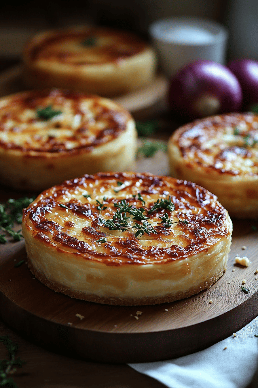Tarte Rustique Oignon Comté Un Goûter Savoureux Final Dish Presentation