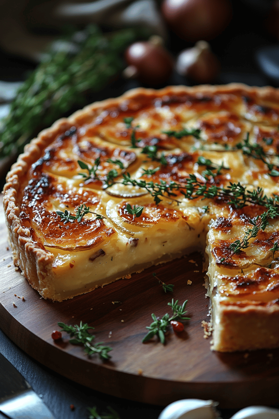 Tarte Rustique Oignon Comté Un Goûter Savoureux ingredients