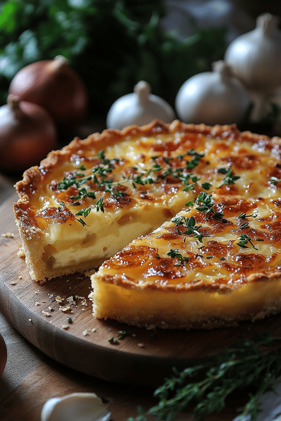 Tarte Rustique Oignon Comté Un Goûter Savoureux
