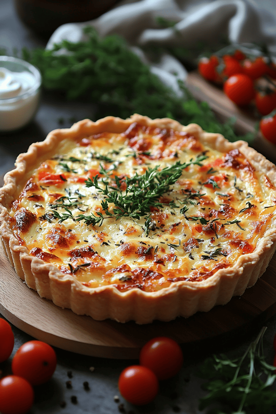 Tarte Rustique Poivron Chèvre Un Délice Estival ingredients