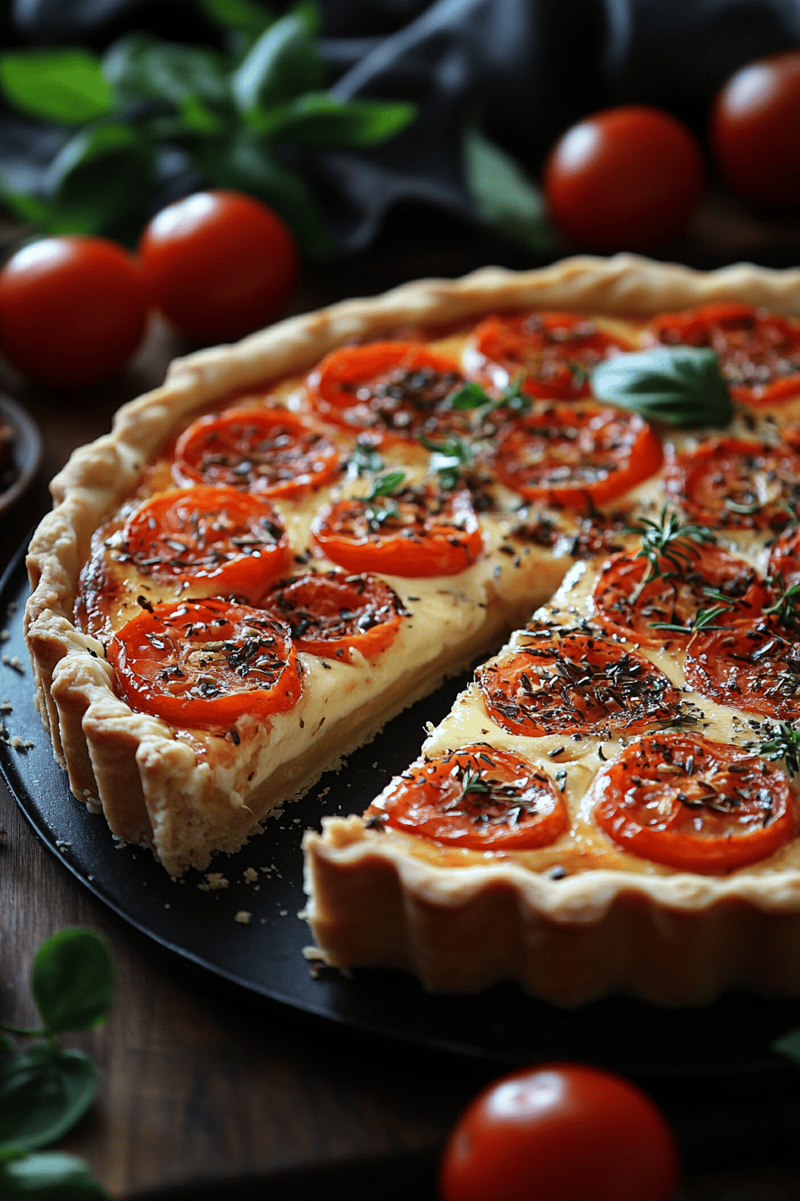 Tarte Tomate Chèvre Miel Une Recette Simple et Savoureuse Final Dish Presentation