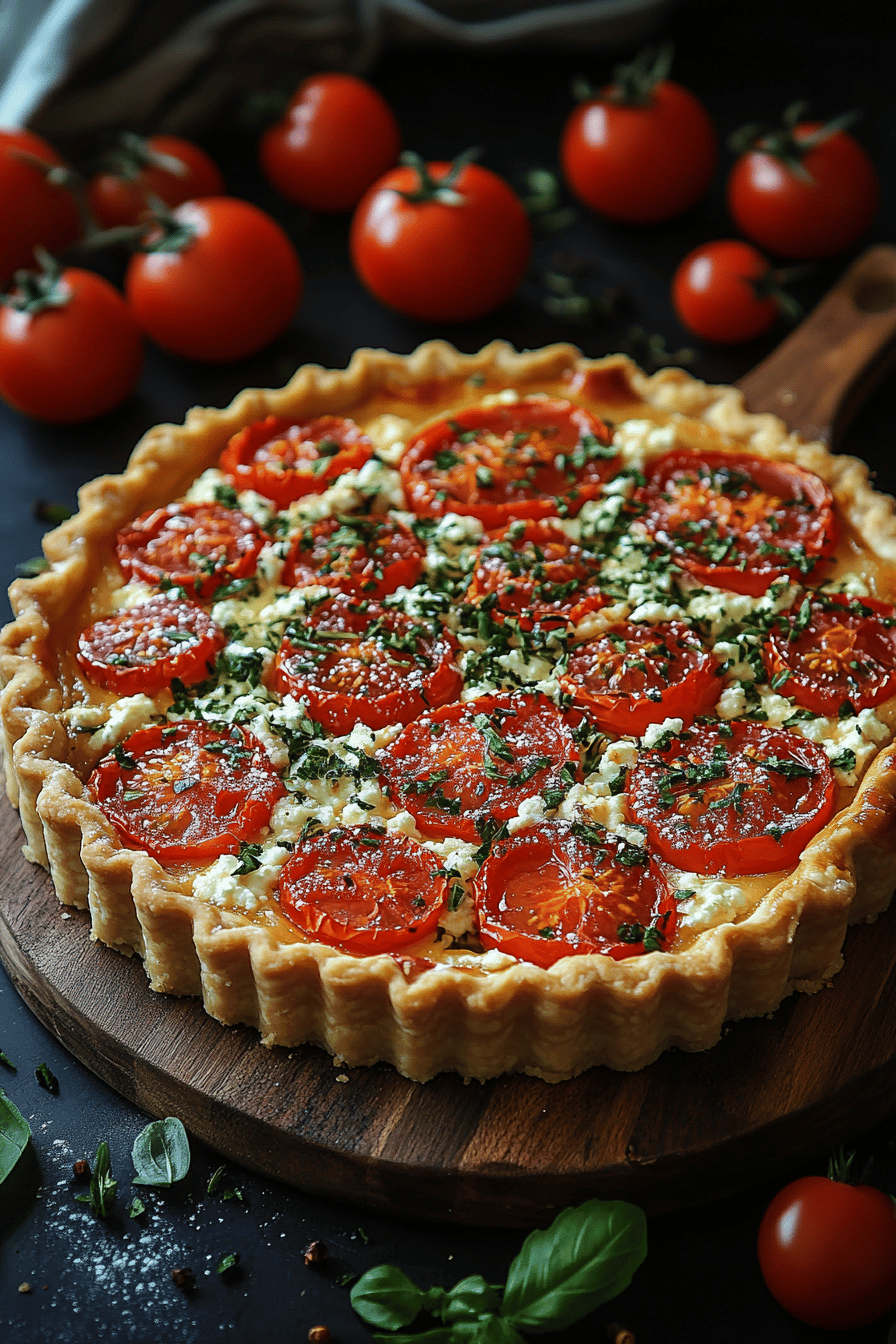 Tarte Tomate Ricotta  Le Salut Estival de vos Dîners ingredients