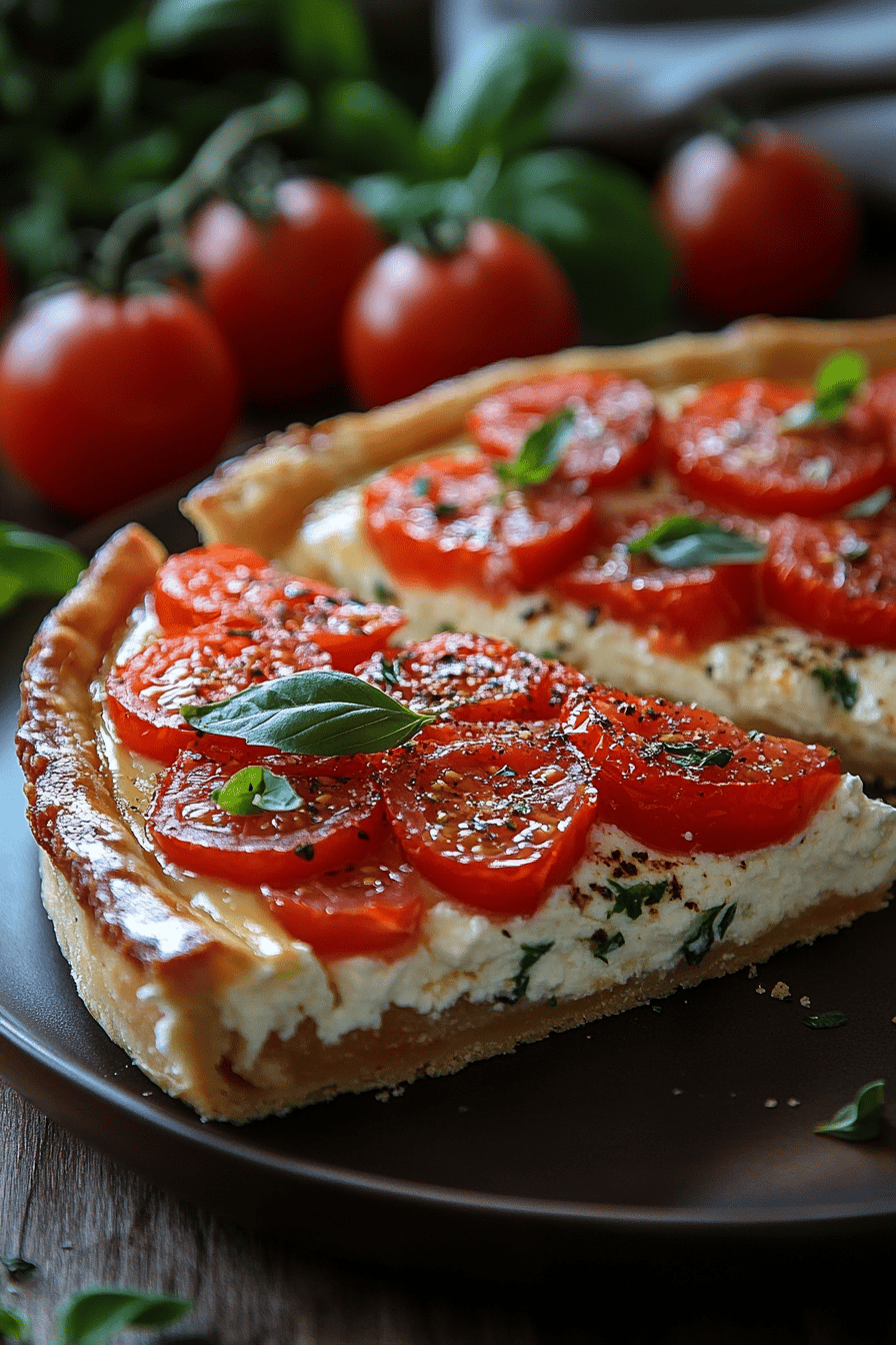 Tarte Tomate Ricotta Le Salut Estival de vos Dîners