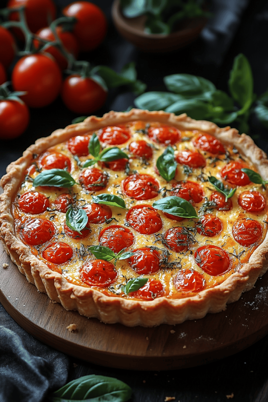 Tarte à la Tomate Exquise Final Dish Presentation