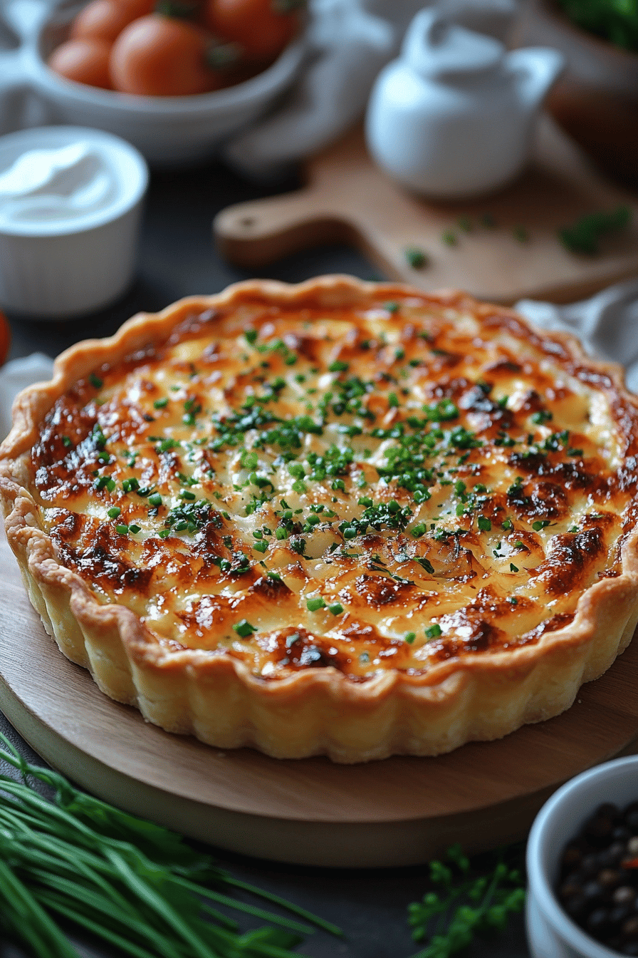 Tarte au thon et à la moutarde Recette Facile Final Dish Presentation