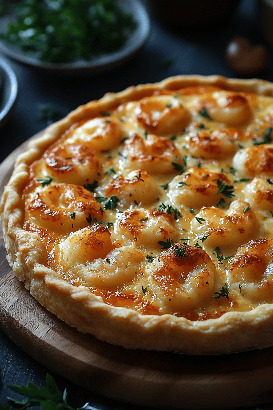 Tarte aux Crevettes Recette Facile et Savoureuse Final Dish Presentation