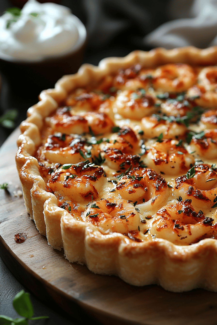 Tarte aux Crevettes Recette Facile et Savoureuse Final Dish Presentation