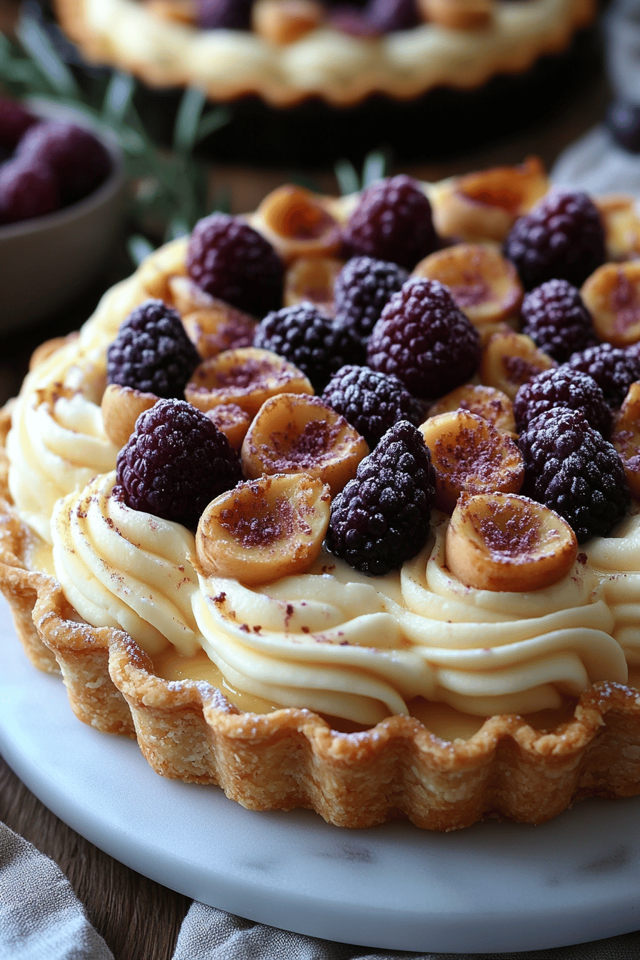 Tarte aux Figues et Crème d'Amande Un Dessert d'Automne Irresistible Final Dish Presentation