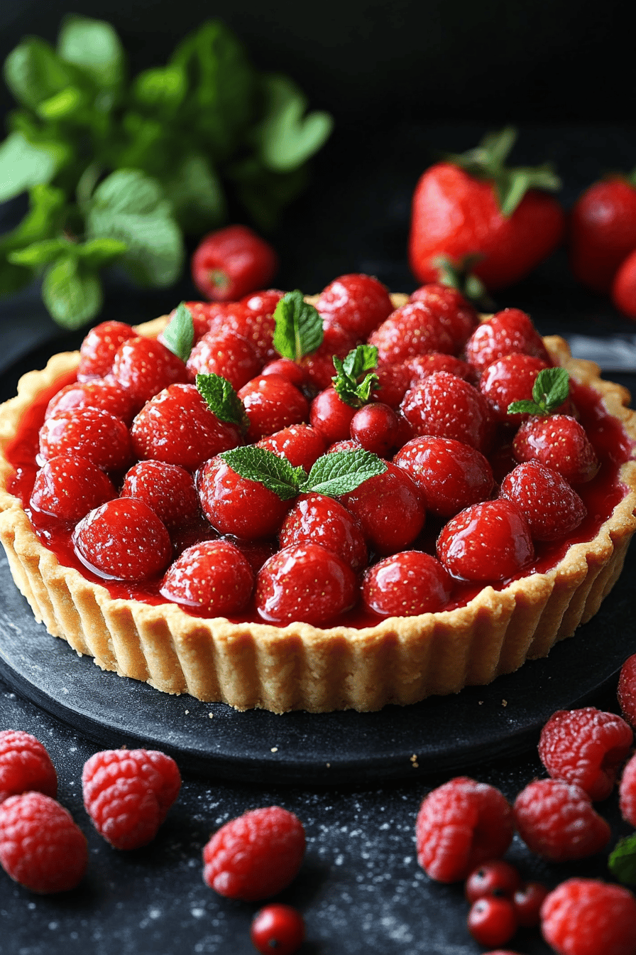 Tarte aux Fraises Rapide et Délicieuse ingredients