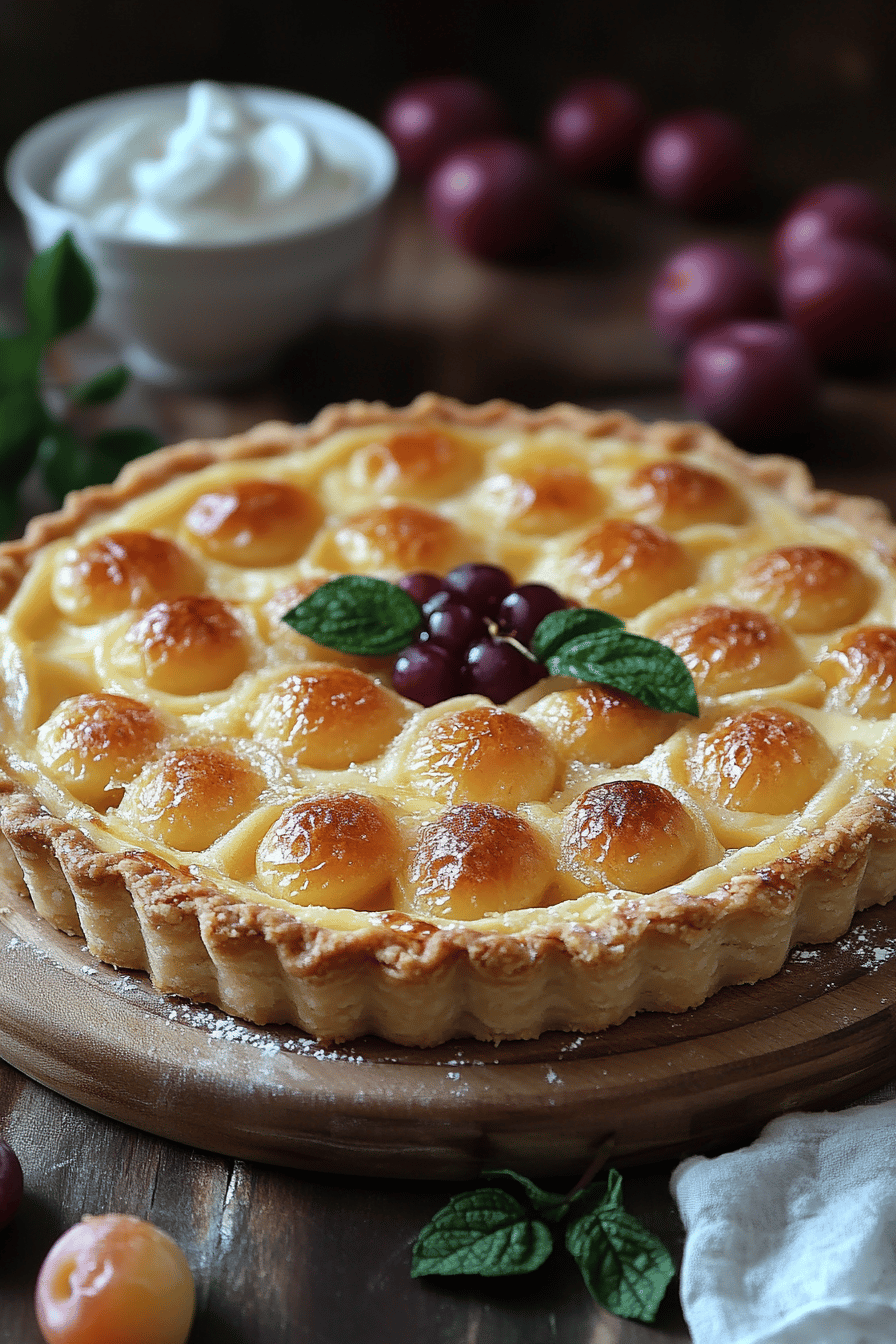 Tarte aux Mirabelles Traditionnelle Recette Facile et Délicieuse Final Dish Presentation