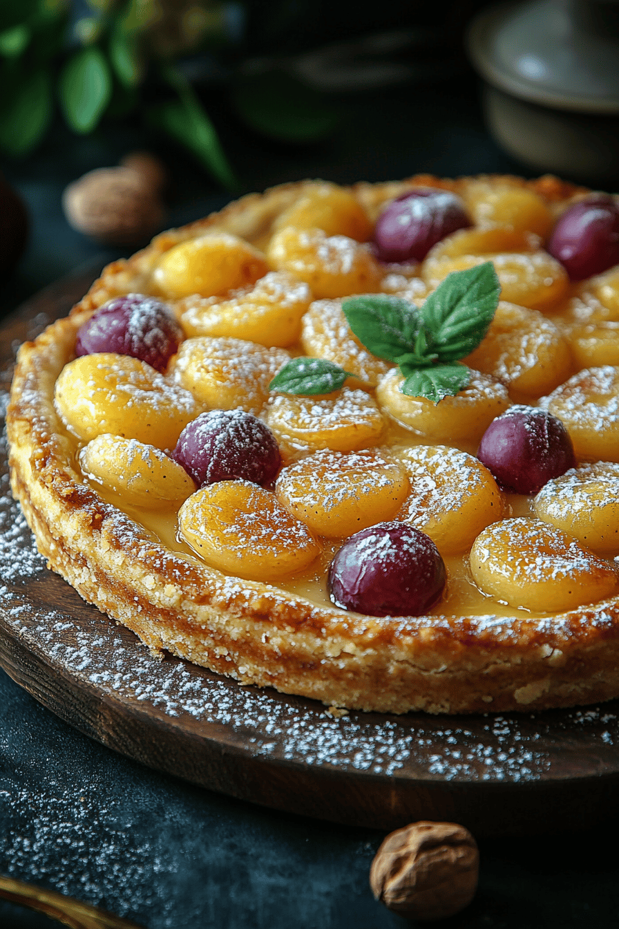 Tarte aux Mirabelles Traditionnelle Recette Facile et Délicieuse Final Dish Presentation
