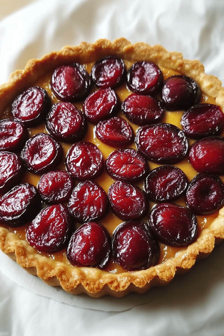 Tarte aux Prunes Rouges: Une Douceur Saisonnière ingredients