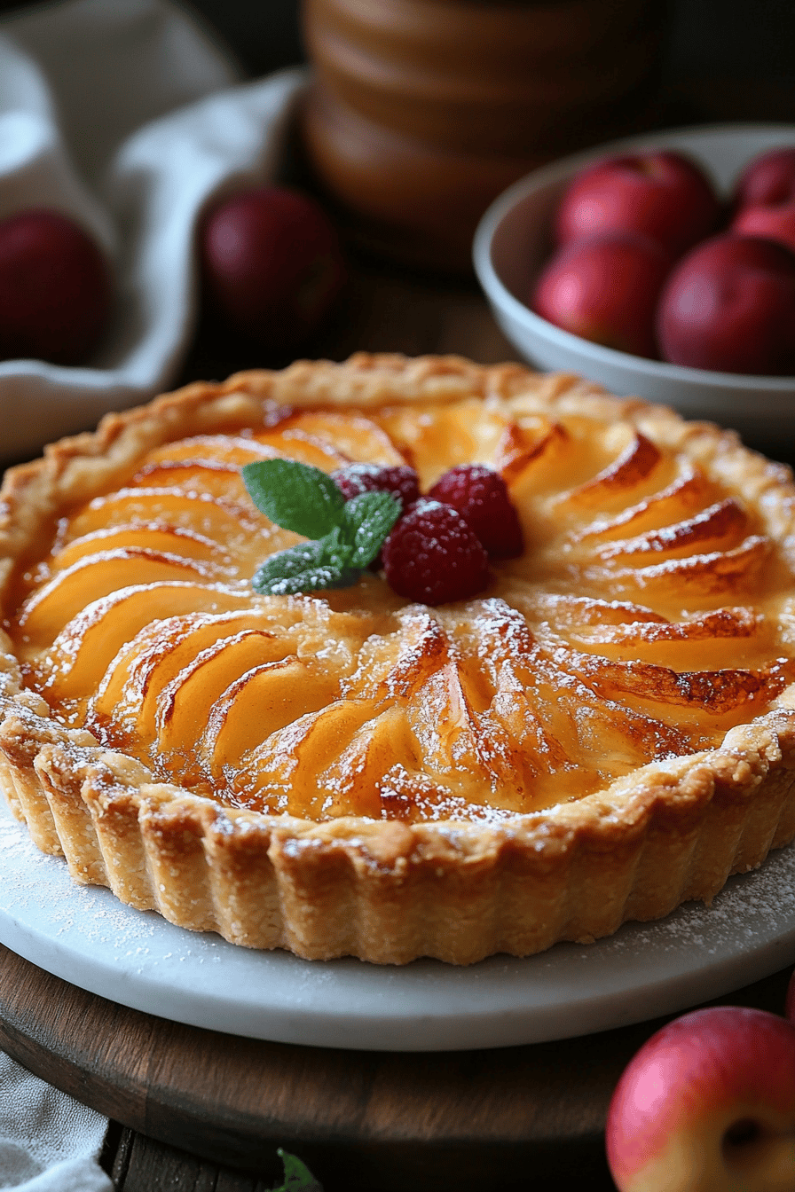 Tarte aux abricots facile Final Dish Presentation