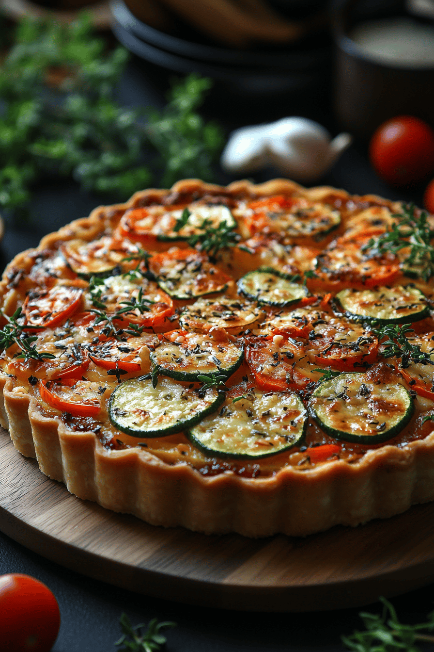 Tarte aux légumes et parmesan une recette originale ingredients