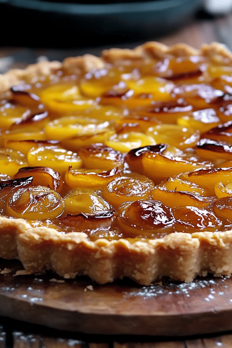 Tarte aux mirabelles : un dessert lorrain estival Final Dish Presentation