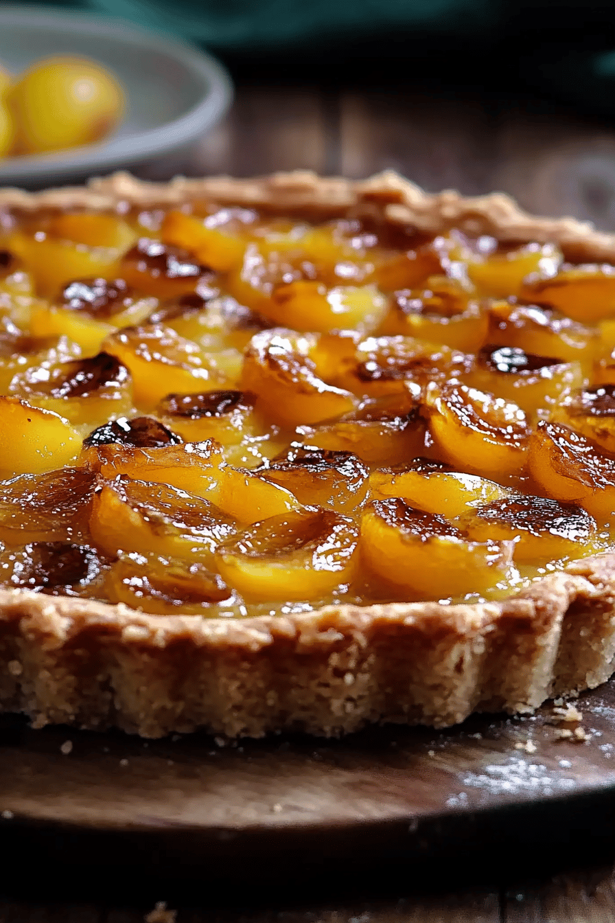Tarte aux mirabelles : un dessert lorrain estival Final Dish Presentation