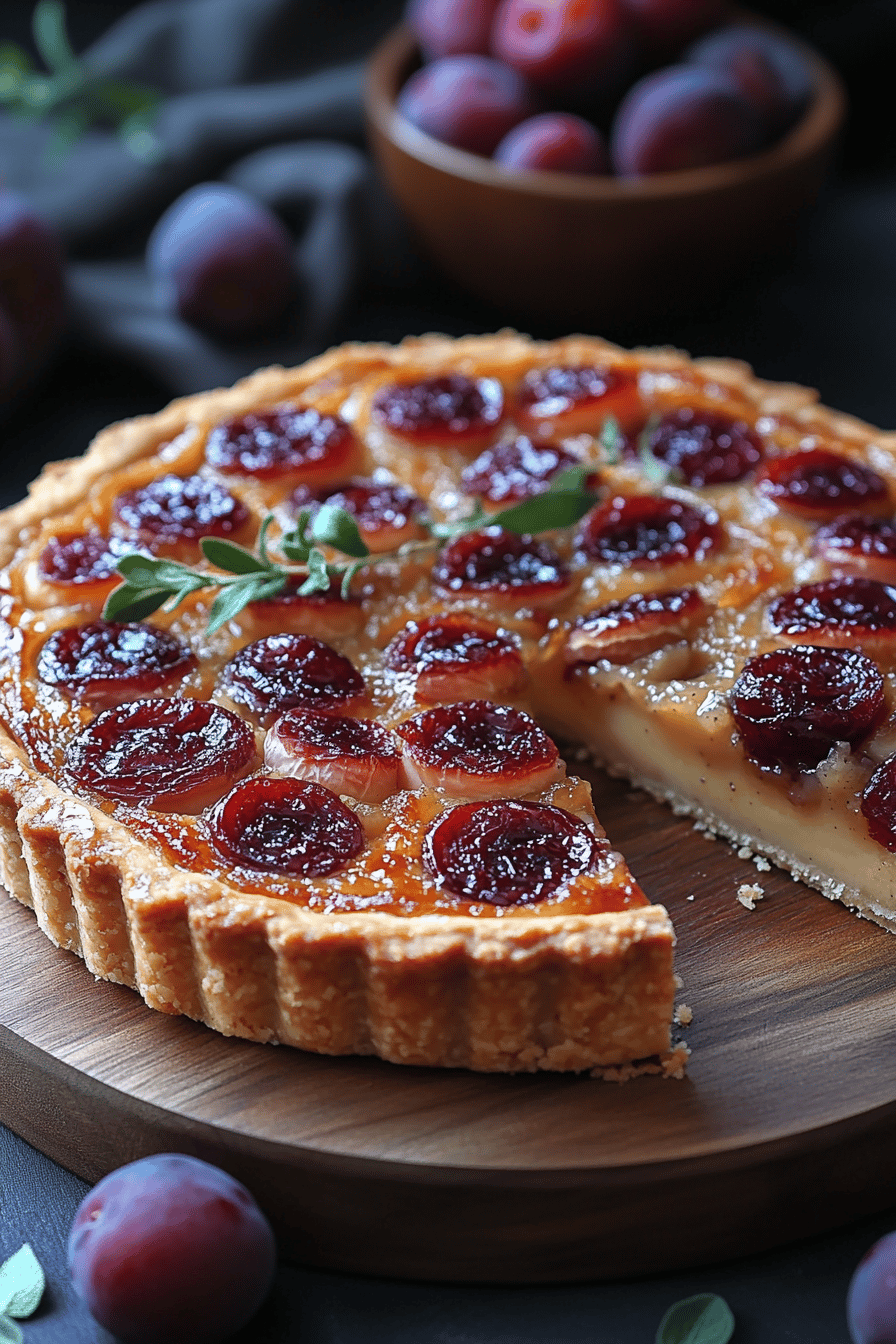 Tarte aux prunes un dessert automnal réconfortant ingredients