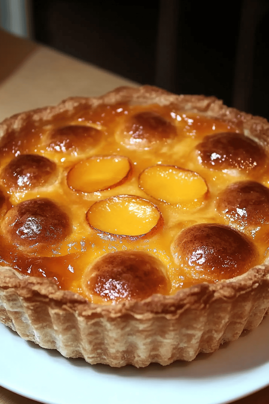 Tarte briochée aux pêches: un dessert estival