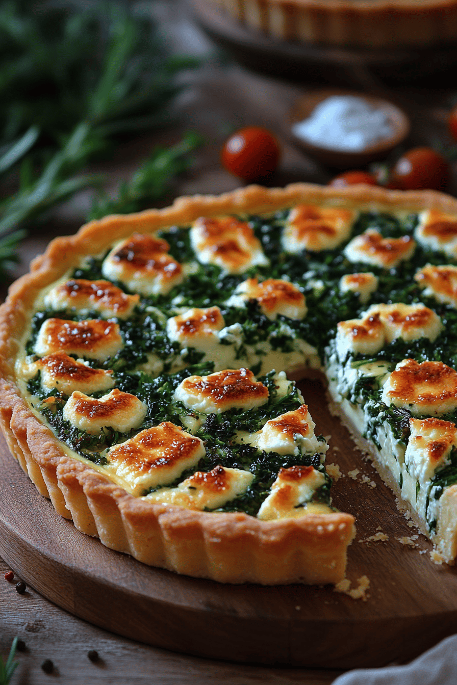 Tarte épinards-ricotta recette végétarienne conviviale