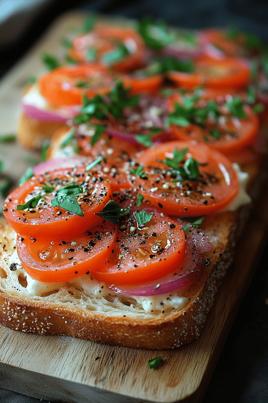 Tartines Salées Idées Rapides pour Apéro ou Déjeuner ingredients